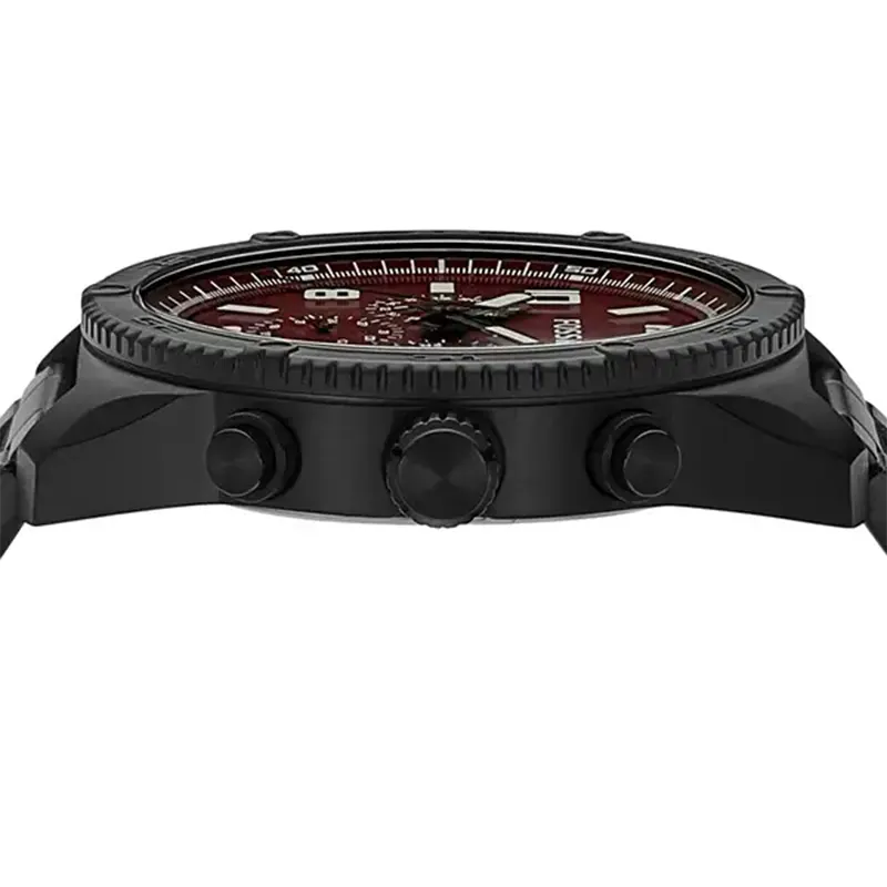 Fossil Brox Quartz Multifunction Burgundy Dial Men's Watch- BQ2803